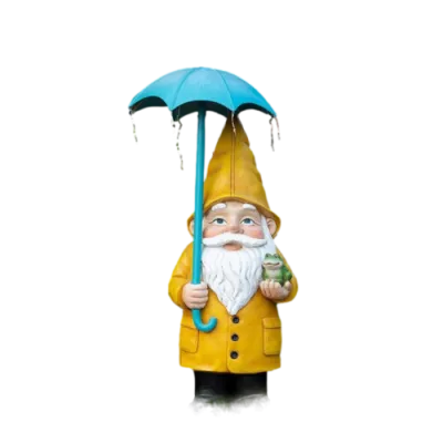 Nain de Jardin Lampe avec Parapluie