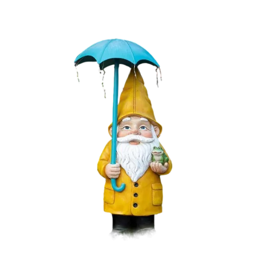 Nain de Jardin Lampe avec Parapluie