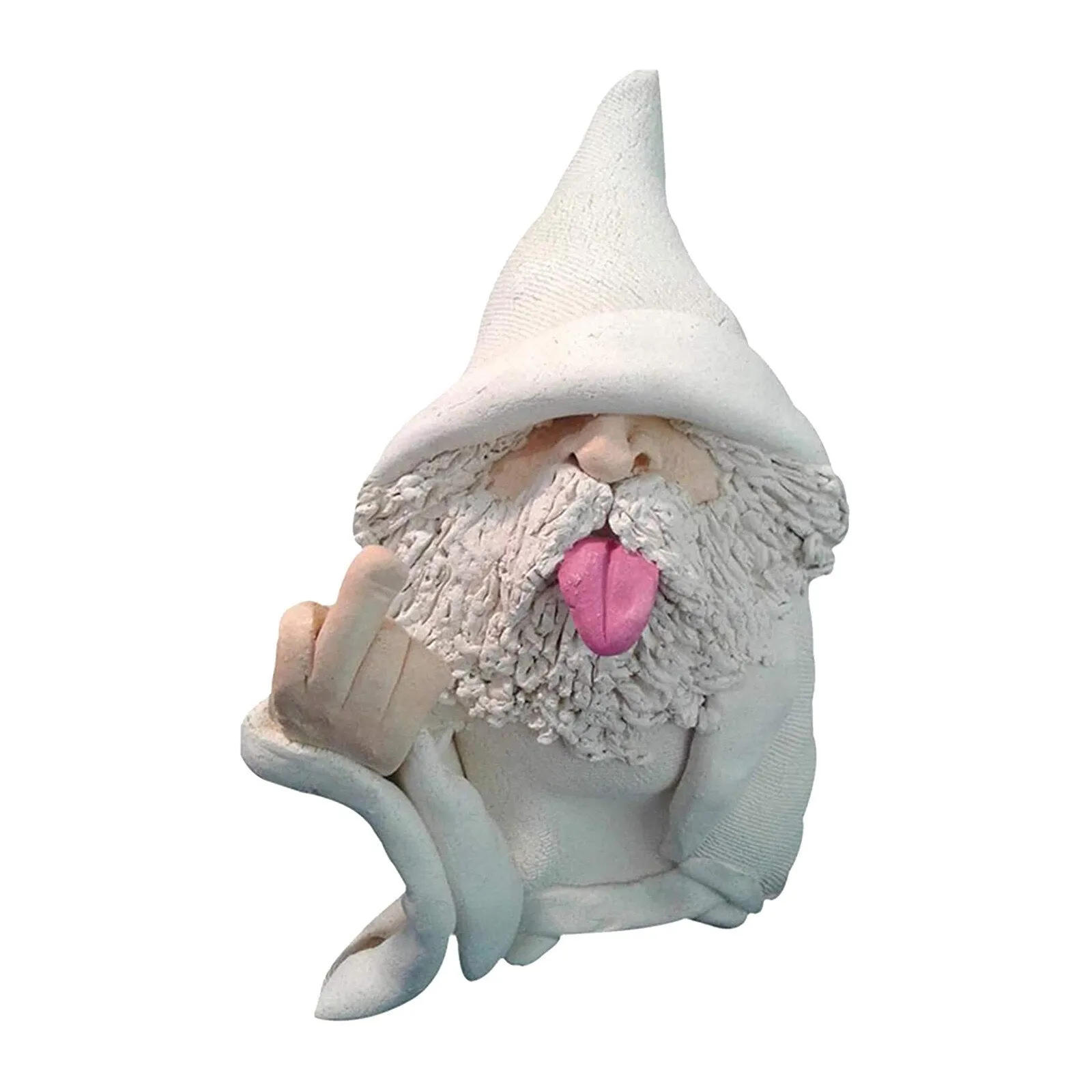 Nain de Jardin Doigt d'Honneur Mage