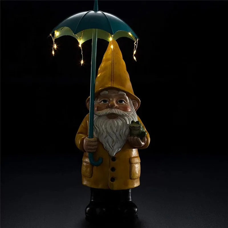 Nain de Jardin Lampe avec Parapluie – Image 4