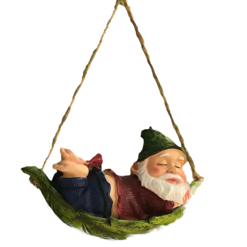 Nain de Jardin Vintage sur le Ventre
