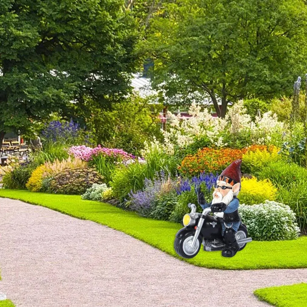 Nain de Jardin Moto Doigt d'Honneur – Image 4