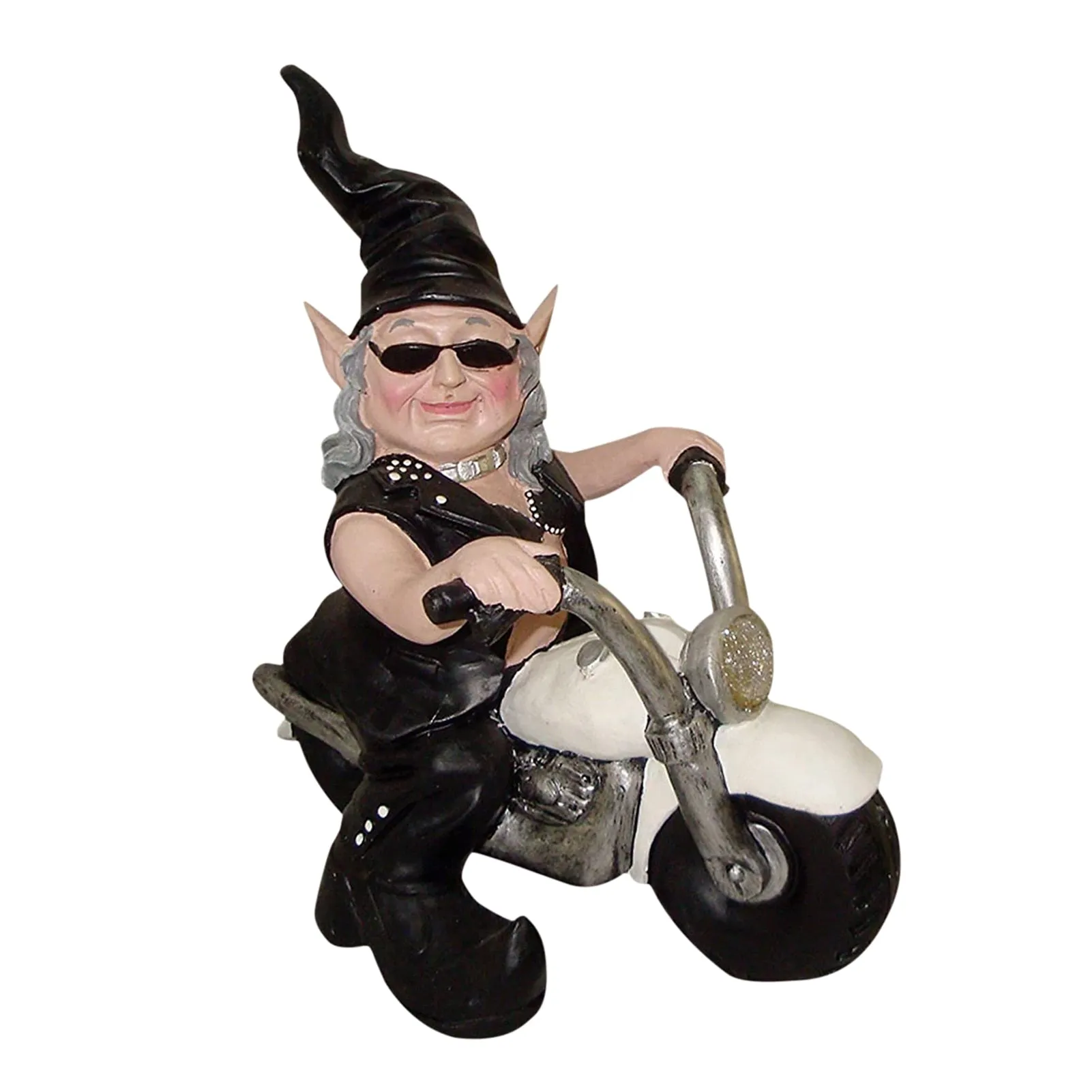 Naine de Jardin à Moto