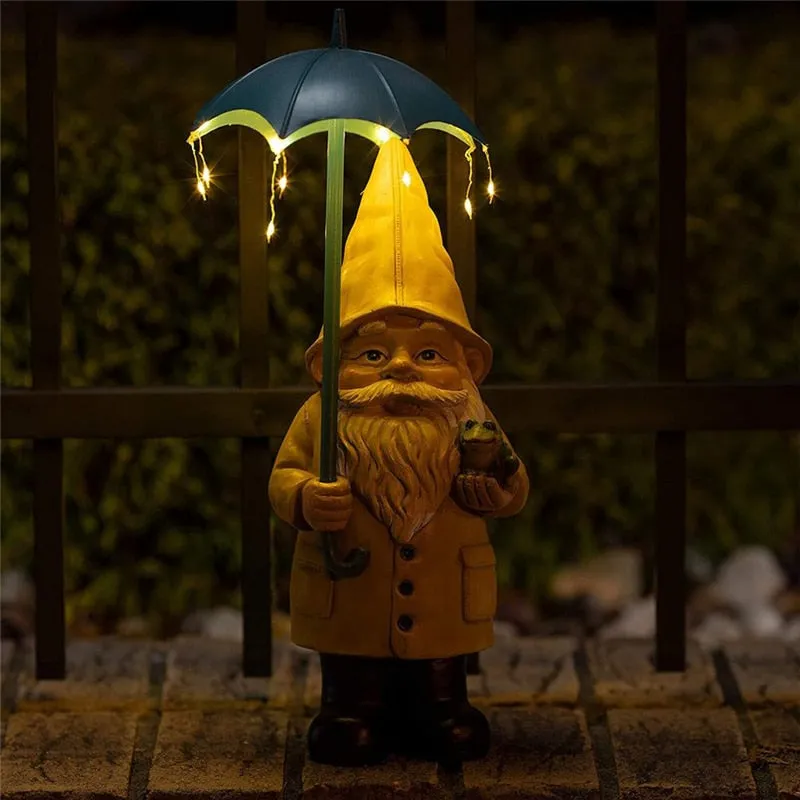 Nain de Jardin Lampe avec Parapluie – Image 3
